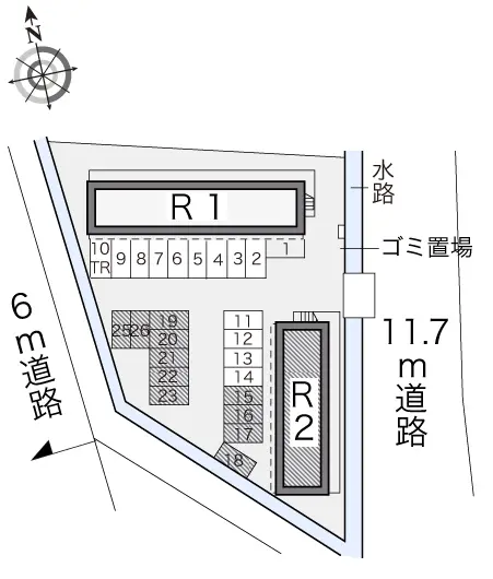 安中市板鼻２丁目 月極駐車場